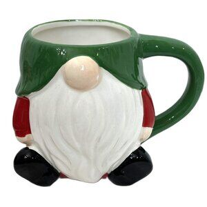 Sleigh Bell Bistro Ceramic 17 Oz Christmas Gnome Coffee Mug